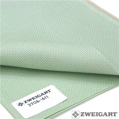 Toile Aïda 5 pts - Vert Antique - 33 x 110 cm 