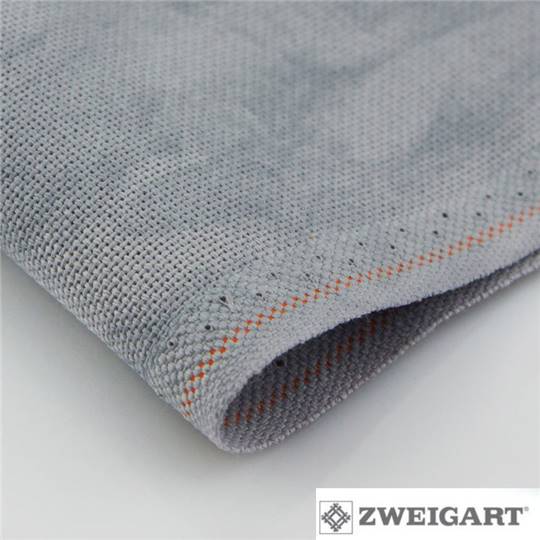 Toile Étamine 10 fils Lugana Zweigart - Vintage Gris (7729)