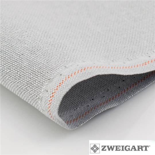 Toile Étamine 12,6 fils Murano Zweigart - Gris argent (705)