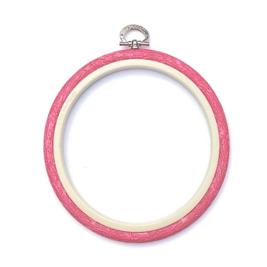 Cercle à broder Plastique 13.5 cm • Rose - Nurge