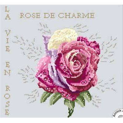 Rose de Charme - Fiche Point de Croix - Annick Abrial
