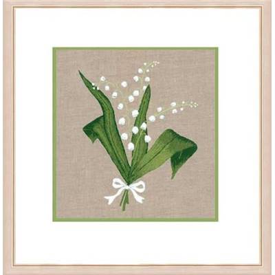 Brindille de bonheur - Muguet - kit broderie traditionnelle - Le Bonheur des Dames