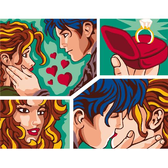 Canevas Pénélope Déclaration d'Amour - Luc Créations