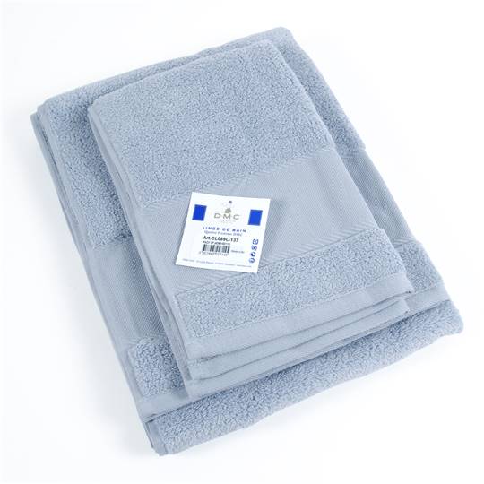 Lot de 2 serviettes à broder • Bleu Nuage - DMC