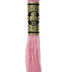 Fil à broder mouliné DMC coloris 603 Rose Bonbon