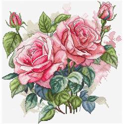 Fleur Rose  - Kit point de croix - LETISTITCH