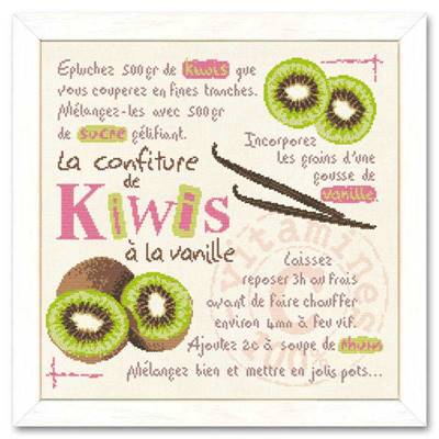 La Confiture de Kiwis - Fiche point de croix G026 - Lilipoints