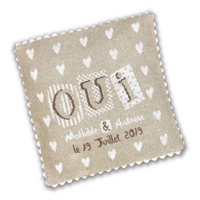 Oui - Fiche point de croix Mariage M004 - Lilipoints