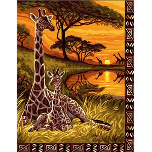 Souvenir d'Afrique canevas - Luc Créations
