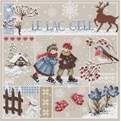 Le Lac Gelé - Fiche point de croix - Madame La Fée