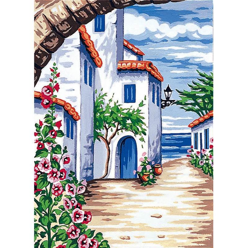 Canevas Au Loin La Mer Paysage Margot De Paris Univers Broderie