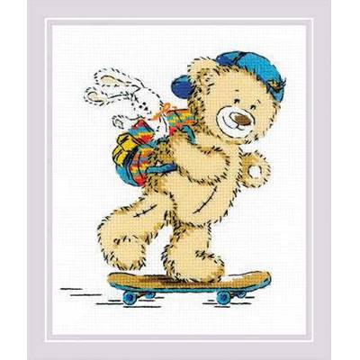 Teddy Bear Holiday - Kit point de croix - Riolis