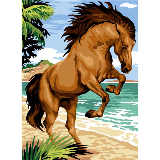 Cheval Cabre - Canevas pénélope - SEG de Paris