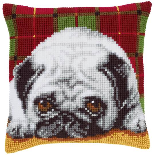 Chien - kit Coussin gros trous - Vervaco