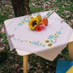 Kit nappe à broder Tournesols 80 x 80 cm - Vervaco