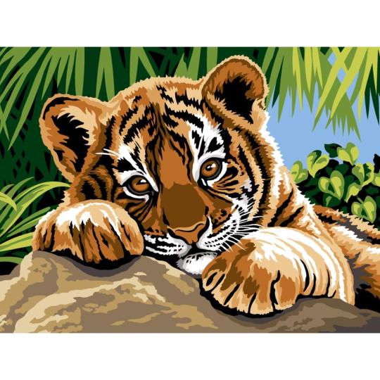 Canevas Pénélope Bébé tigre - SEG de Paris