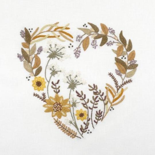 Soleil d'or – Kit broderie cœur d'Août Un Chat dans l'Aiguille