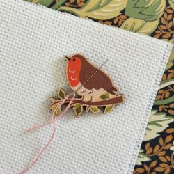 Porte-aiguilles aimanté Rouge-gorge – The Crafty Kit Company
