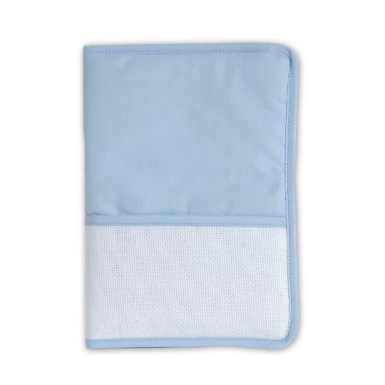Protège Carnet de Santé à broder Bleu - DMC