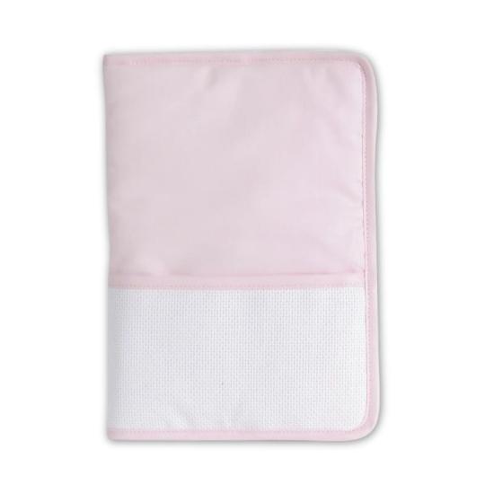 Protège Carnet de Santé à broder Rose - DMC