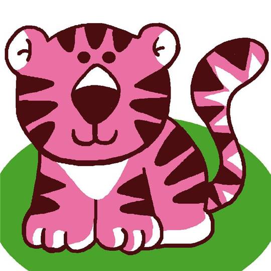 Tigre - Kit Canevas pour enfant - Luc Créations