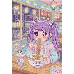 Un bol de ramen - Kit point de croix kawaii - Letistitch