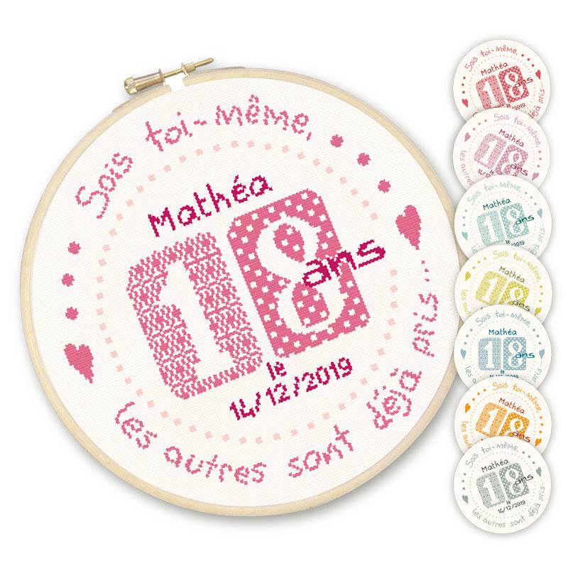 Lilipoints Fiche 18 Ans Anniversaire F019 Univers Broderie Lilipoints Fiche 18 Ans Anniversaire F019 Univers Broderie