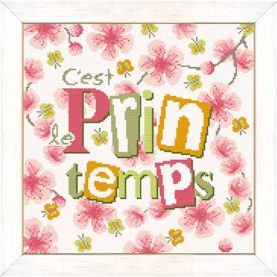 Printemps - Fiche point de croix Y001 - Lilipoints