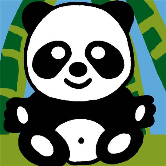 Panda - Kit Canevas pour enfant - Luc Créations
