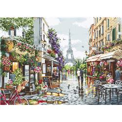 Paris en Fleurs - Kit point de croix - Luca-S
