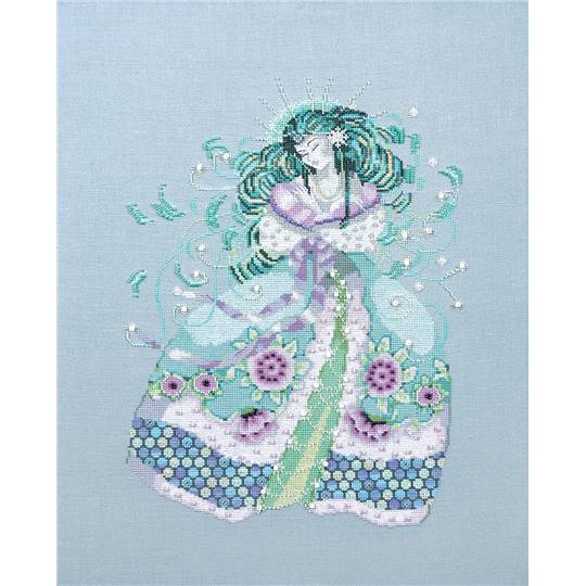 The Snow Maiden - Fiche point de croix - Mirabilia
