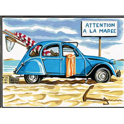 Attention à la Marée - Canevas Pénélope - Margot de Paris