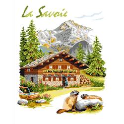 Région La Savoie - Kit point de croix - Luc Créations