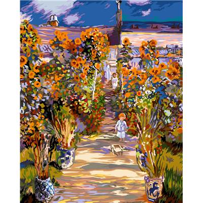 Le jardin de Monet - canevas Fleurs - SEG