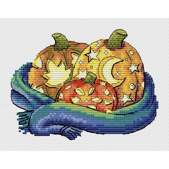Cozy pumpkins  - Kit point de croix - MP Studia