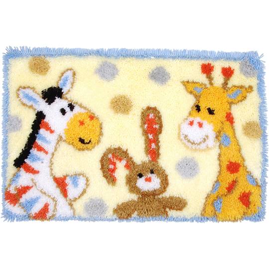 Amis Animaux - Kit Tapis Point Noué  - Vervaco
