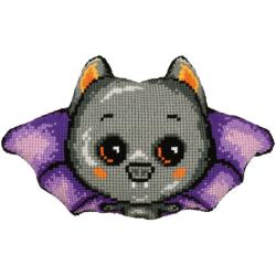 Kit coussin Halloween Chauve-souris avec dos - Vervaco