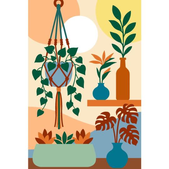 Canevas Pénélope Plantes suspendues  - SEG de Paris