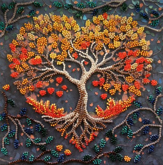 Sentiments Chaleureux  - Kit broderie perles - Abris Art