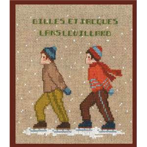 Deux patineurs - Le Bonheur des Dames