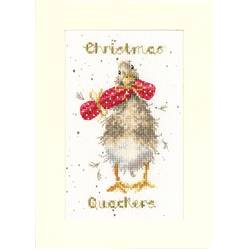Christmas Quackers - Kit Carte de Voeux Noël - Bothy Threads