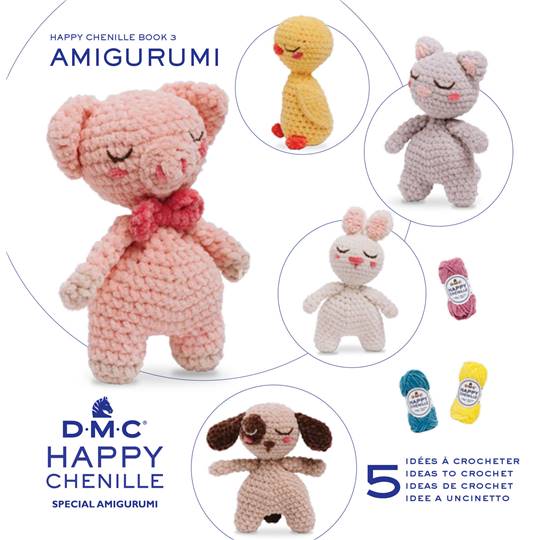 Livret Idées Crochet Happy Chenille Amigurumi N°3 - DMC