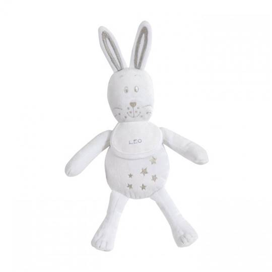 Doudou / Peluche Lapin blanc -Cérémonie- à broder - DMC