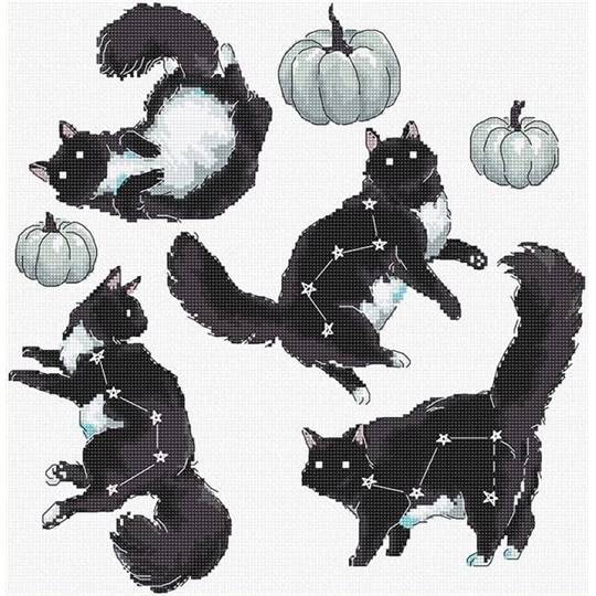 Constellation du Chat  - Kit point de croix - LETISTITCH