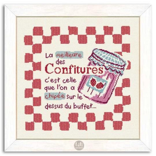 Le Pot de Confiture - Fiche point de croix Lilipoints