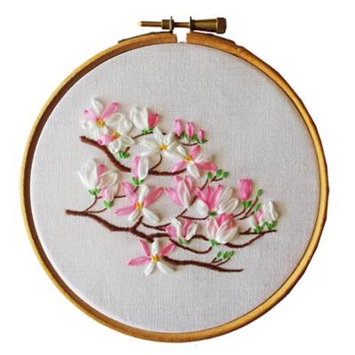 Les Magnolias - Kit broderie aux rubans - Princesse