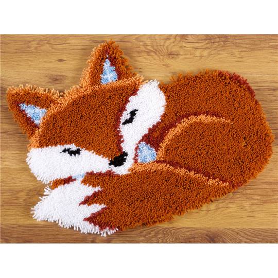 Renard dormant - Kit Tapis Point Noué - Vervaco