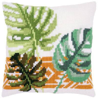 Feuilles - Kit Coussin Gros trous - Vervaco