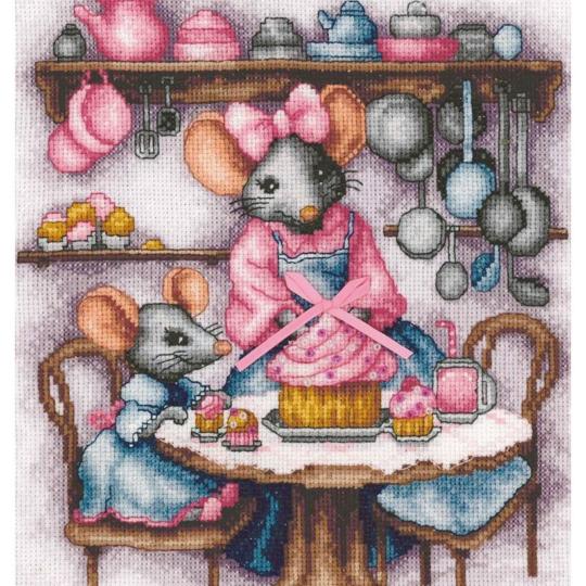 A micey sweet cupcake • Kit point de croix - Lanarte