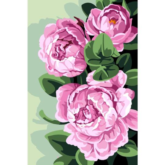 Canevas Pénélope Pivoines  - SEG de Paris